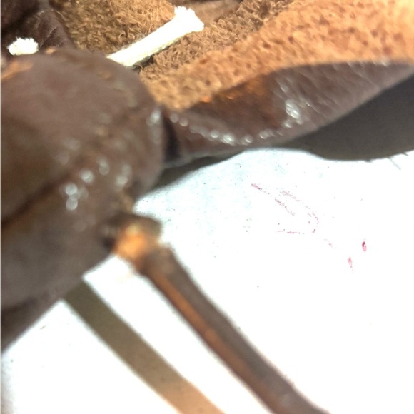 Carlos falchi brown Earthy  Leather Crossbody Bag with Drawstring Closure - Picture 7 of 11